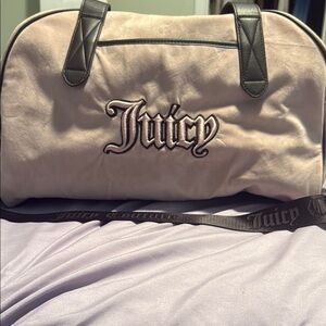 Juicy Couture Cream and Black Travel Bag